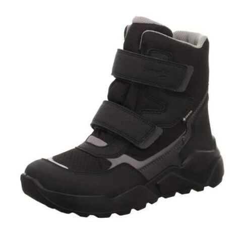 SUPERFIT Rocket Geniş Kalıp Gore-Tex Erkek Çocuk Cırtlı Kar Botu 1-000402-1 (31-35) Siyah Gri Kumaş - 34