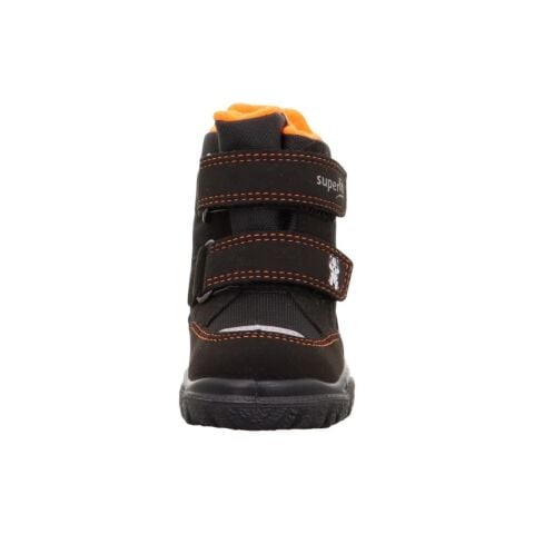 SUPERFIT Husky Orta Genişlik Sympatex Erkek Çocuk Cırtlı Kar Botu 1-006047-1 (19-23) SİYAH TURUNCU KUMAŞ - 23