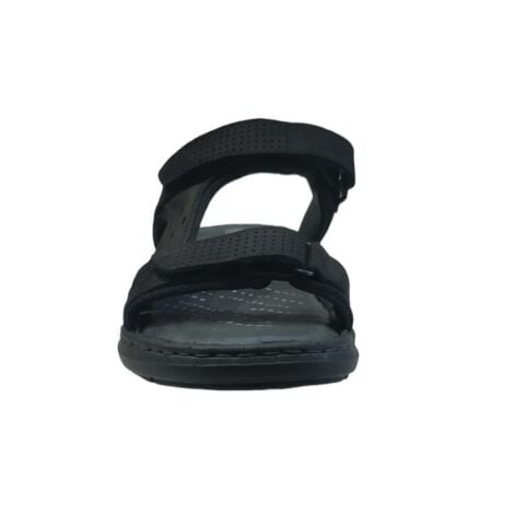 FORELLI Bruce Erkek İki Cırtlı Sandalet 40526 Siyah Nubuk - 44