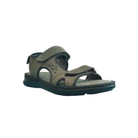 FORELLI Bruce Erkek İki Cırtlı Sandalet 40526 Kum Nubuk - 44