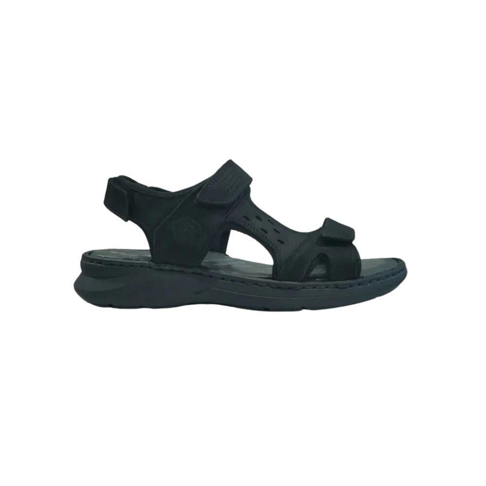 FORELLI Bruce Erkek İki Cırtlı Sandalet 40526 Siyah Nubuk - 40