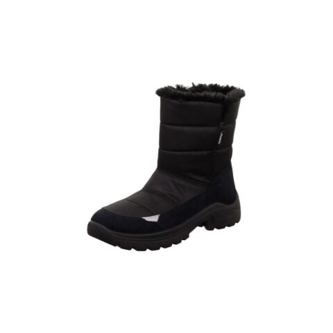 SUPERFIT Aurora Orta Genişlik Sympatex Kız Çocuk Fermuarlı Kar Botu 1-009131-2 (36-42) Siyah Kumaş - 38